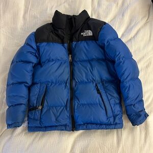 Kids North Face Blue Puffer Jacket